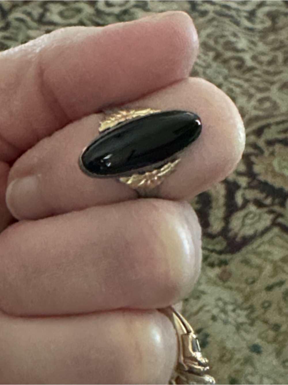 Black Hills Gold + 925 ring. Size 7. Vintage. - Picture 2 of 5